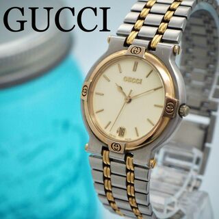 グッチ(Gucci)の24 GUCCI グッチ時計　メンズ腕時計　デイト　コンビ　ヴィンテージ腕時計(腕時計(アナログ))