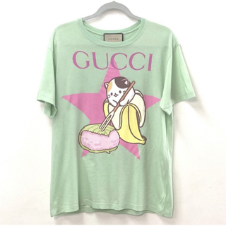 グッチ(Gucci)の新品未使用⭐︎グッチGUCCI×ばなにゃ半袖Tシャツ⭐︎グリーン(Tシャツ(半袖/袖なし))