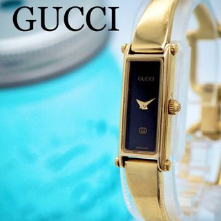 グッチ(Gucci)の235【美品】GUCCI グッチ時計　レディース腕時計　バングル　ゴールド　人気(腕時計)