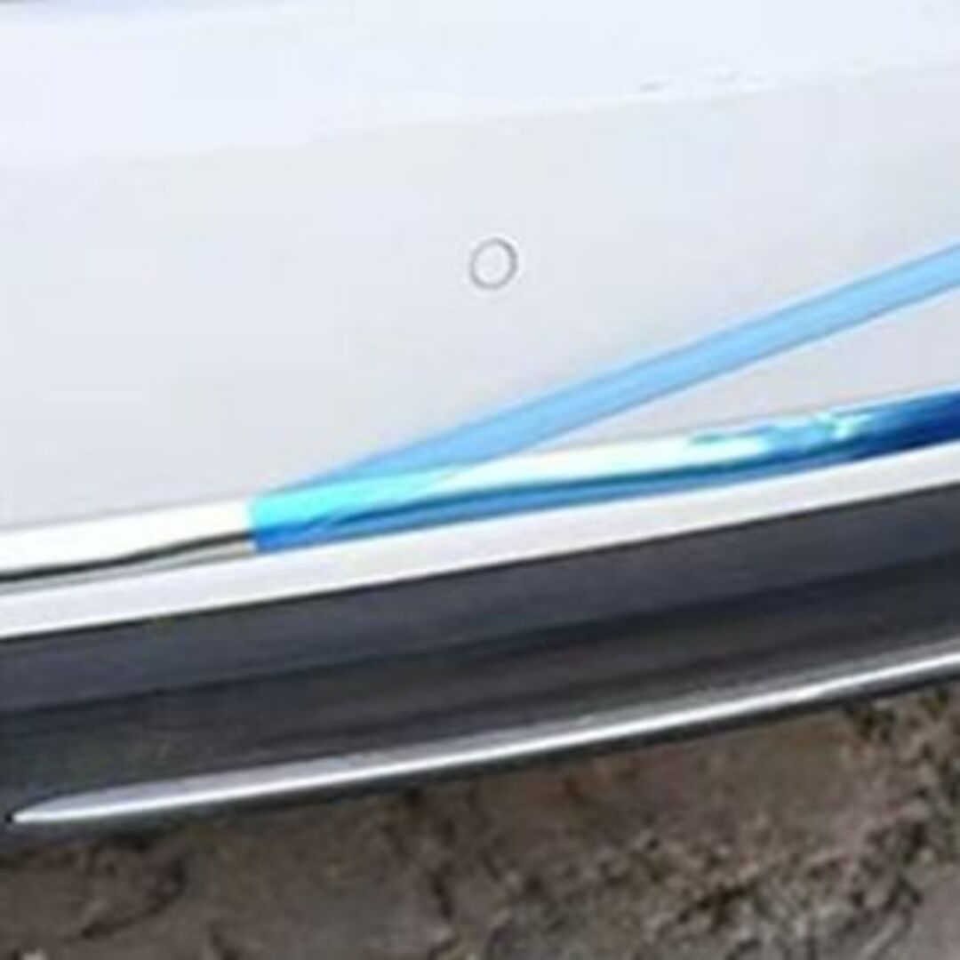 メッキモール 6mm シルバー ボディ 保護 バンパー 車　ドアモール 自動車/バイクの自動車(洗車・リペア用品)の商品写真