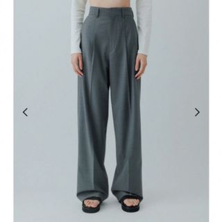 ジルサンダー(Jil Sander)のyo BIOTOP High waist slacks ハイウエスト スラックス(カジュアルパンツ)