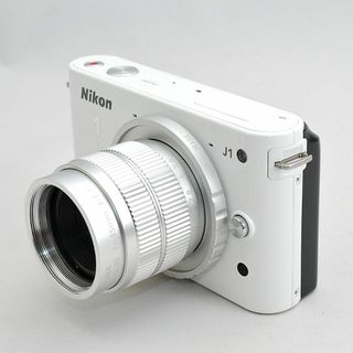 Nikon - ニコン Nikon 1 J1 ホワイト MF単焦点レンズセット ミラーレス一眼レフ カメラ 中古