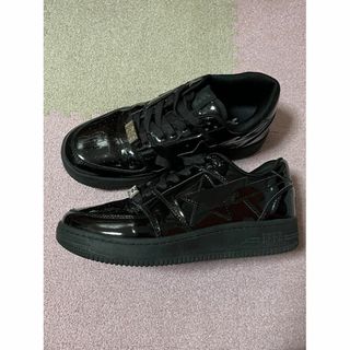 A BATHING APE - bape bapesta black　ベイプ　スニーカー　ベイプスター　靴