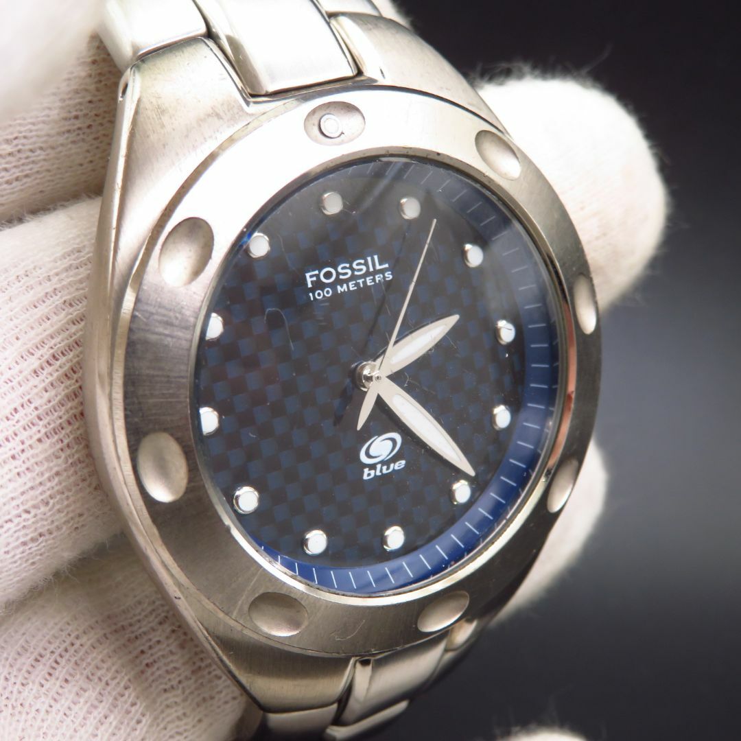 FOSSIL(フォッシル)のFOSSIL blue ダイバーウォッチ 100METERS  メンズの時計(腕時計(アナログ))の商品写真