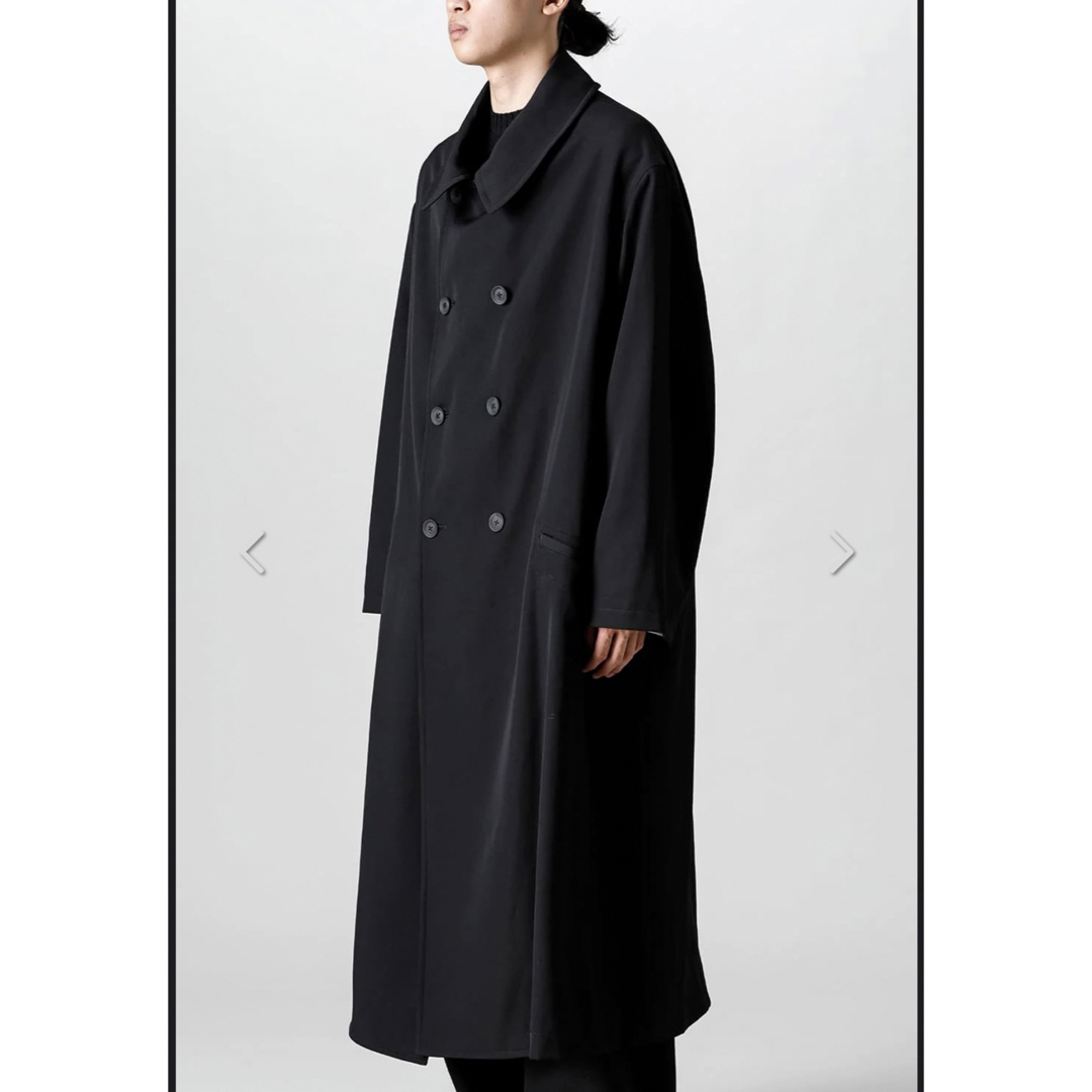 Yohji Yamamoto POUR HOMME(ヨウジヤマモトプールオム)のYohji Yamamoto ステンカラー ビッグコート メンズのジャケット/アウター(ステンカラーコート)の商品写真