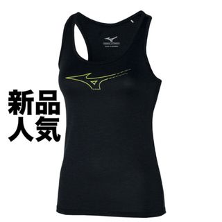 ミズノ(MIZUNO)のMIZUNO ランニングクイックドライタンク Sブラック　レディース/ウィメンズ(ウェア)