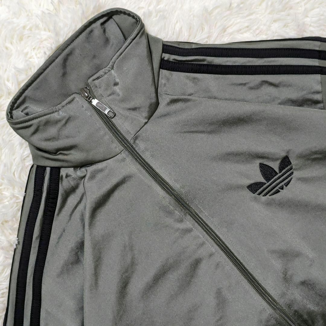 adidas(アディダス)の【超希少カラー極美品】アディダス セットアップ トラックジャケットパンツ緑黒XL メンズのトップス(ジャージ)の商品写真