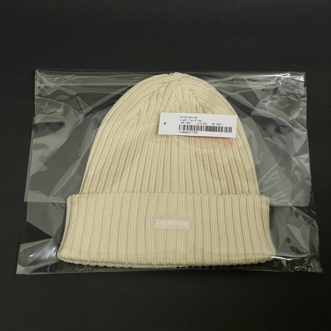 Supreme(シュプリーム)のSupreme Overdyed Beanie Light Tan ビーニー メンズの帽子(ニット帽/ビーニー)の商品写真