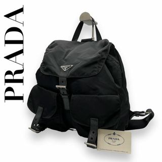 PRADA - 良品　PRADA プラダ　e2　リュック　三角ロゴ 　ナイロン　ブラック　黒系