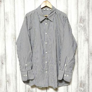 ユニクロ(UNIQLO)のUNIQLO ユニクロ (L)　コットンストライプシャツ(シャツ)