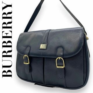 バーバリー(BURBERRY)のBURBERRY バーバリー　s62 ショルダーバッグ　ノバチェック　ネイビー(ショルダーバッグ)