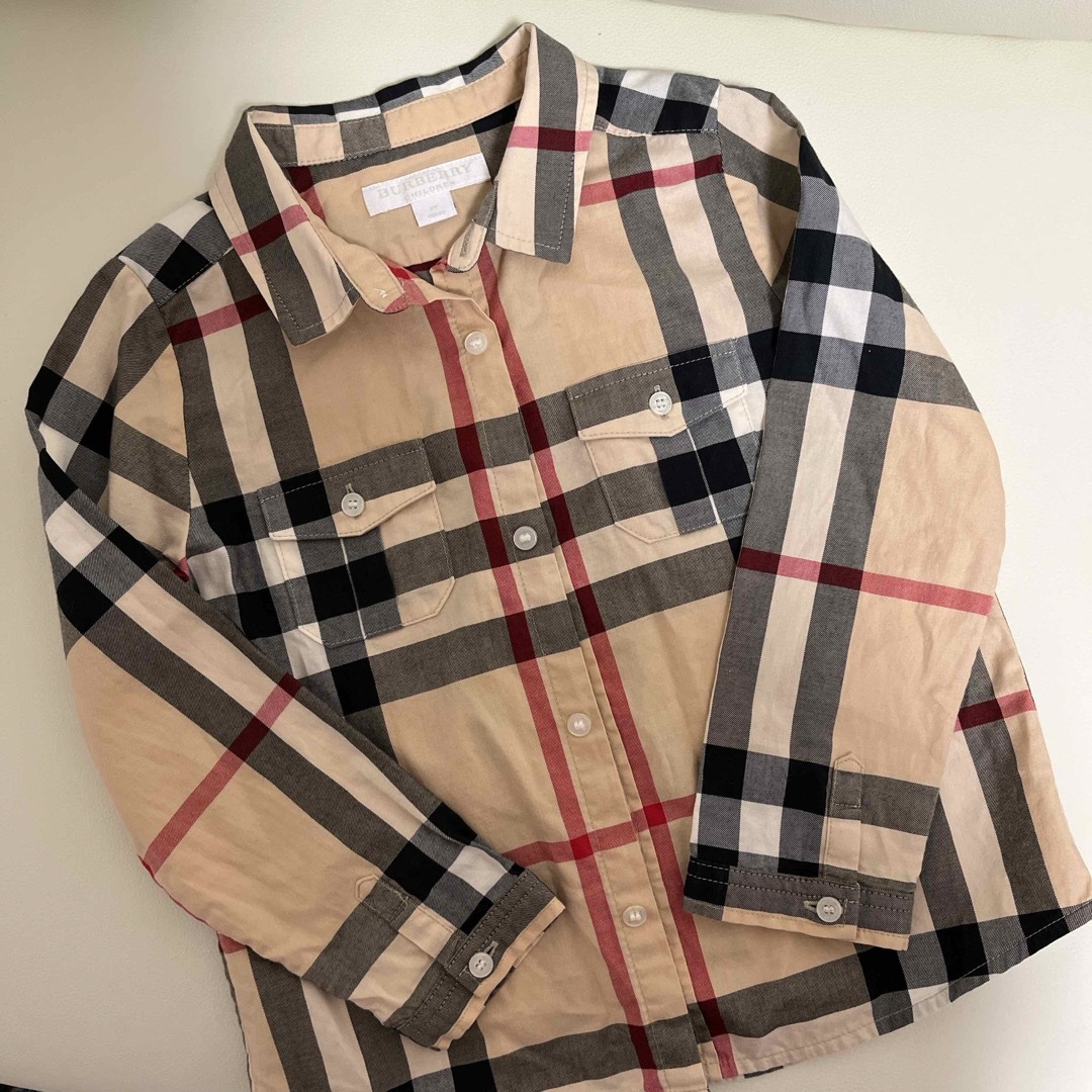 BURBERRY(バーバリー)のBURBERRY チェック　シャツ キッズ/ベビー/マタニティのキッズ服男の子用(90cm~)(ブラウス)の商品写真