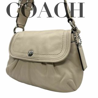 コーチ(COACH)の良品　COACH コーチ　s12 肩掛け　F13728 ワンショルダーバッグ　白(ショルダーバッグ)