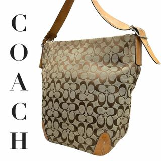 コーチ(COACH)のCOACH コーチ　s12 肩掛け 6083 ショルダーバッグ　バケツ型　茶(ショルダーバッグ)