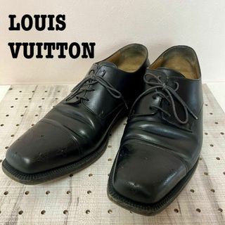 ルイヴィトン(LOUIS VUITTON)のLOUIS VUITTON レザー　ビジネスシューズ 7 26cm ブラック(ブーツ)