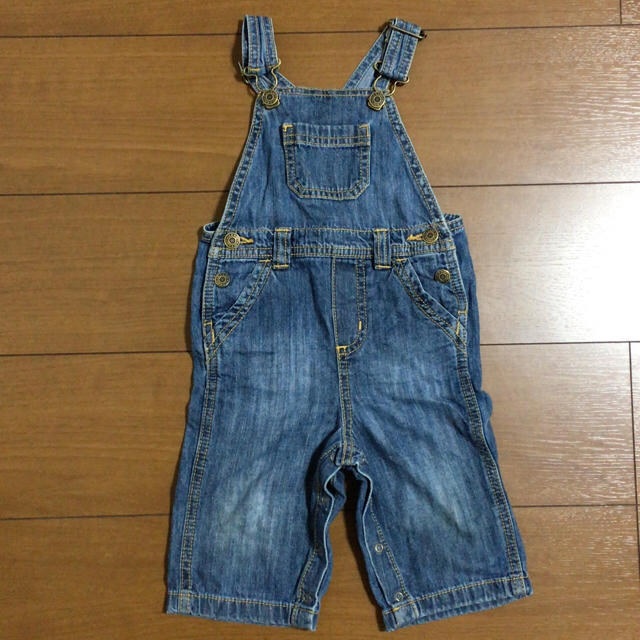 Old Navy(オールドネイビー)のOLD NAVY デニム オーバーオール 6-12M キッズ/ベビー/マタニティのベビー服(~85cm)(ロンパース)の商品写真