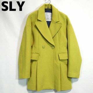 SLY - SLY ハーフコート チェスターコート イエロー 黄色 1 S レディース 裏地