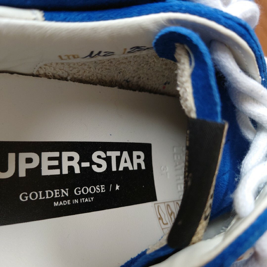 L'Appartement DEUXIEME CLASSE(アパルトモンドゥーズィエムクラス)の新品 タグ GOLDEN GOOSE SUPER STAR スニーカー 37 青 レディースの靴/シューズ(スニーカー)の商品写真