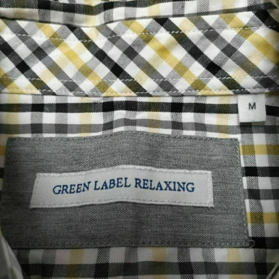 UNITED ARROWS green label relaxing(ユナイテッドアローズグリーンレーベルリラクシング)のグリーンレーベルリラクシング チェック柄 長袖ボタンダウンシャツ Mサイズ メンズのトップス(シャツ)の商品写真