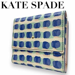 ケイトスペードニューヨーク(kate spade new york)のKATE SPADE ケイトスペード　M3 三つ折り財布　マルチカラー(Tシャツ(半袖/袖なし))