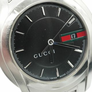 グッチ(Gucci)のGUCCI グッチ g2 腕時計　メンズ　黒文字盤　アナログ　クオーツ(腕時計(アナログ))