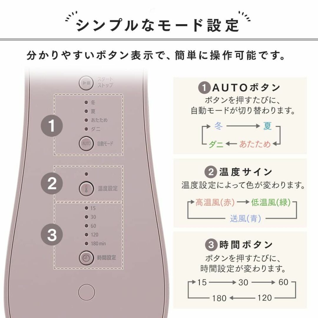 【色: グレー】アイリスオーヤマ(IRIS OHYAMA) 布団乾燥機 ふとん乾 スマホ/家電/カメラの生活家電(その他)の商品写真