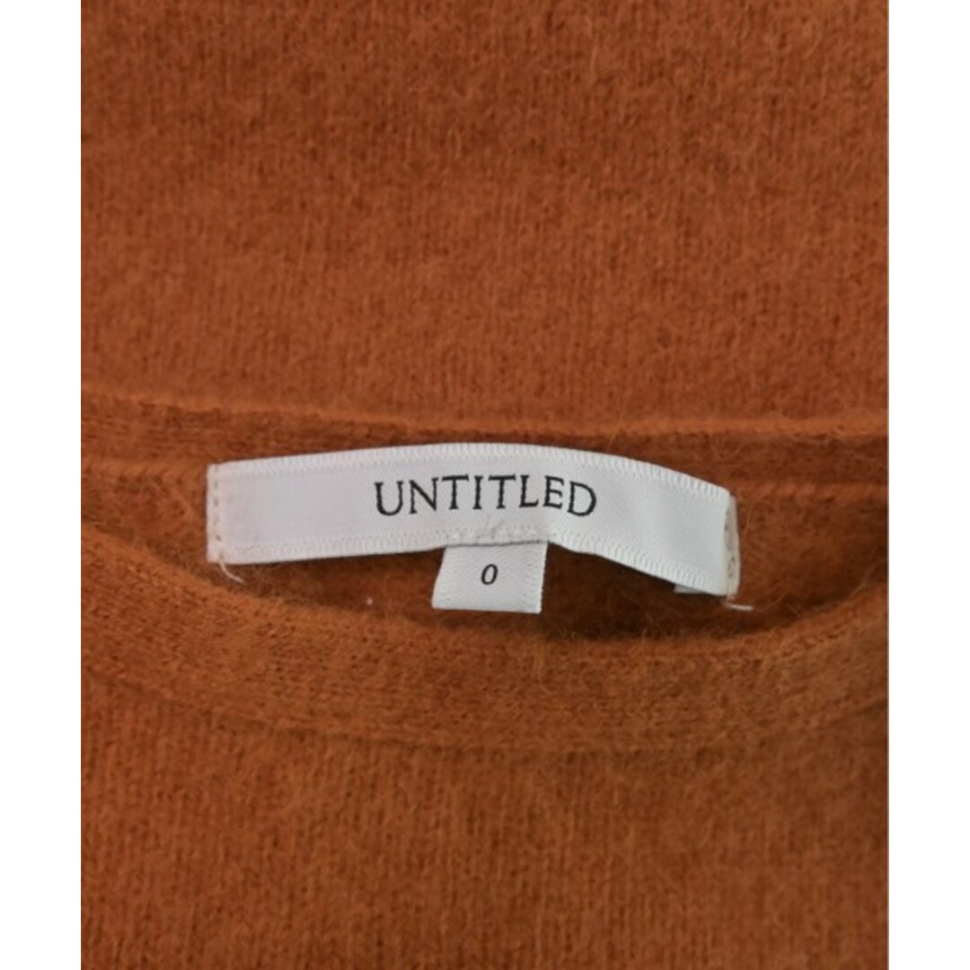 UNTITLED(アンタイトル)のUNTITLED アンタイトル ニット・セーター 0(XS位) オレンジ 【古着】【中古】 レディースのトップス(ニット/セーター)の商品写真