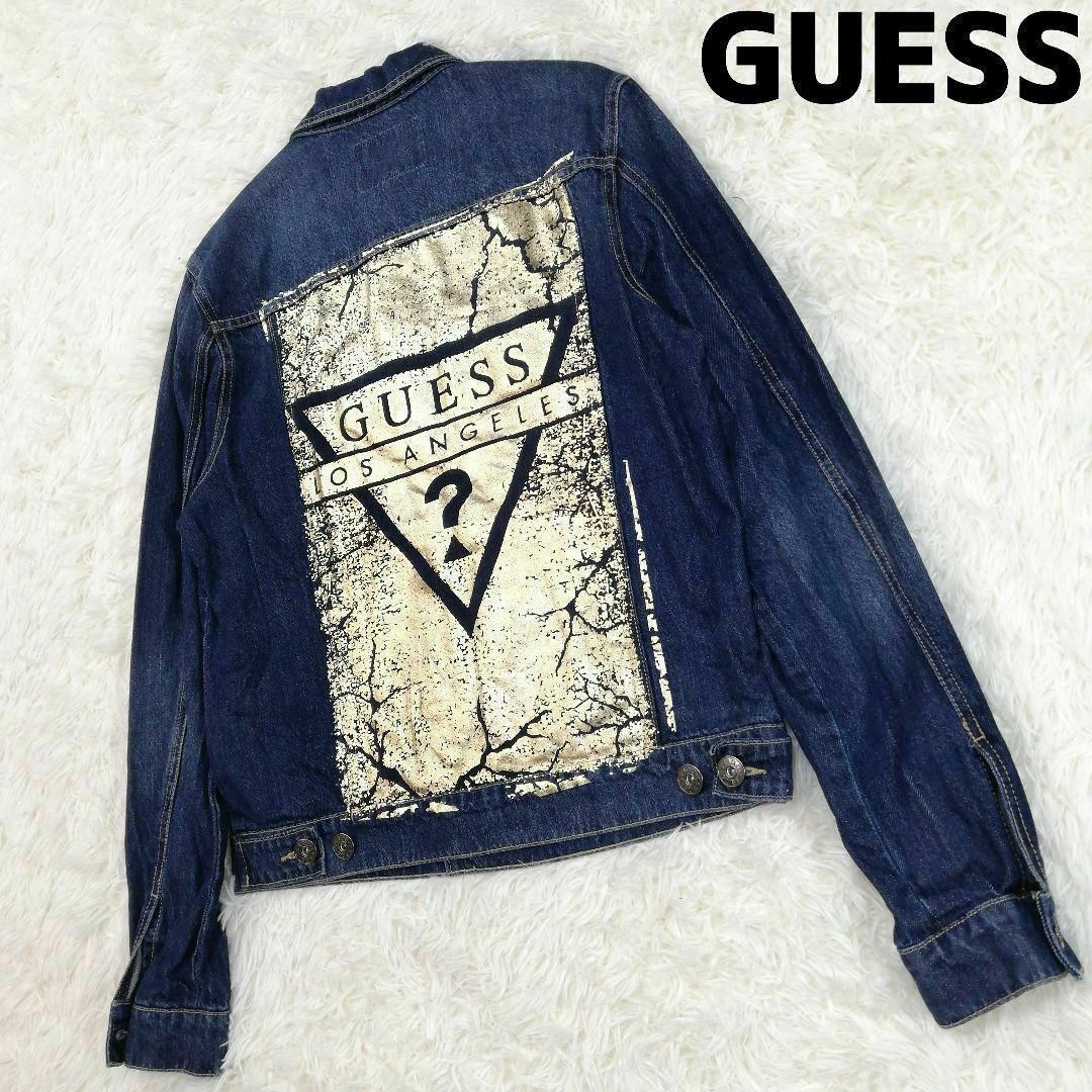 GUESS(ゲス)のGUESS　ゲス　Gジャン　デニムジャケット　ジャケット　アウター　メンズ　M メンズのジャケット/アウター(Gジャン/デニムジャケット)の商品写真