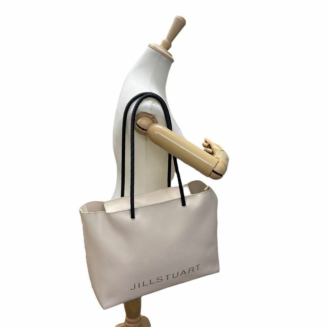 JILLSTUART(ジルスチュアート)のジルスチュアート　s15 レザー　肩掛け　トートバッグ　アイボリー　レザー　白系 レディースのバッグ(トートバッグ)の商品写真