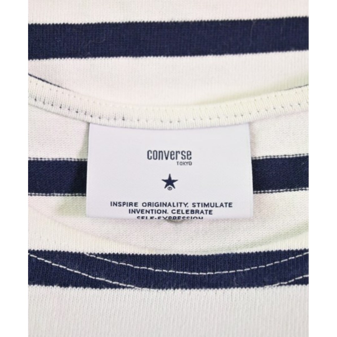 CONVERSE TOKYO(コンバーストウキョウ)のCONVERSE TOKYO Tシャツ・カットソー F 白x紺(ボーダー) 【古着】【中古】 レディースのトップス(カットソー(半袖/袖なし))の商品写真