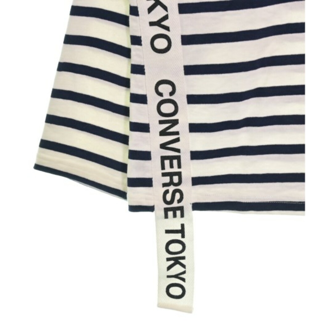 CONVERSE TOKYO(コンバーストウキョウ)のCONVERSE TOKYO Tシャツ・カットソー F 白x紺(ボーダー) 【古着】【中古】 レディースのトップス(カットソー(半袖/袖なし))の商品写真