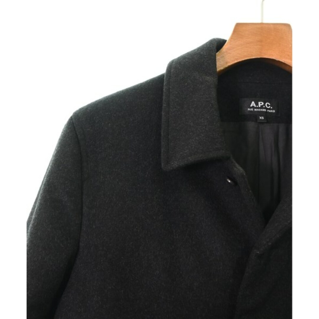 A.P.C. アーペーセー ステンカラーコート XS ダークグレー 【古着】【中古】 メンズのジャケット/アウター(ステンカラーコート)の商品写真