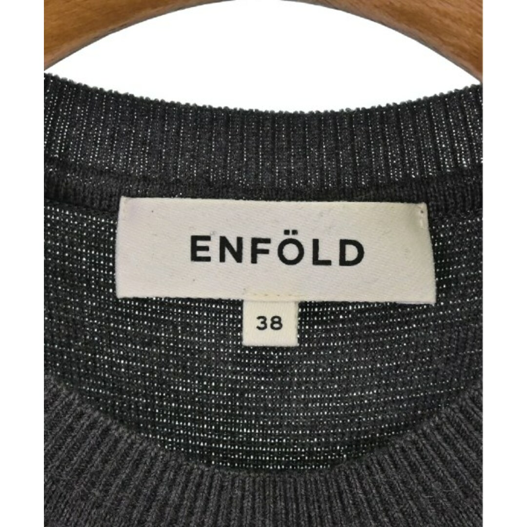 ENFOLD(エンフォルド)のENFOLD エンフォルド ニット・セーター 38(M位) チャコールグレー 【古着】【中古】 レディースのトップス(ニット/セーター)の商品写真