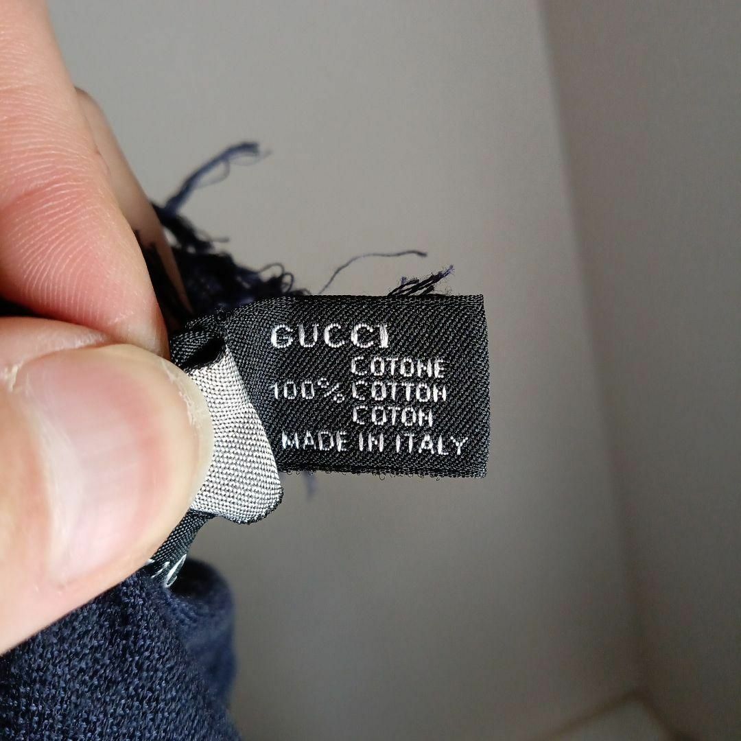 Gucci(グッチ)のそ272超美品　グッチ　大判ストール　ショール　グッチシマ　ネイビー　チェック その他のその他(その他)の商品写真