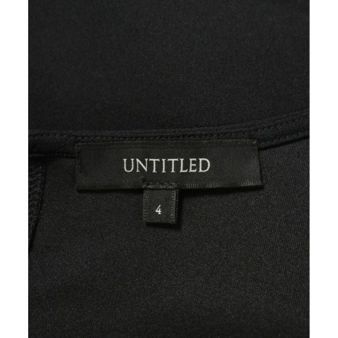 UNTITLED(アンタイトル)のUNTITLED アンタイトル ブラウス 4(XL位) 黒 【古着】【中古】 レディースのトップス(シャツ/ブラウス(長袖/七分))の商品写真