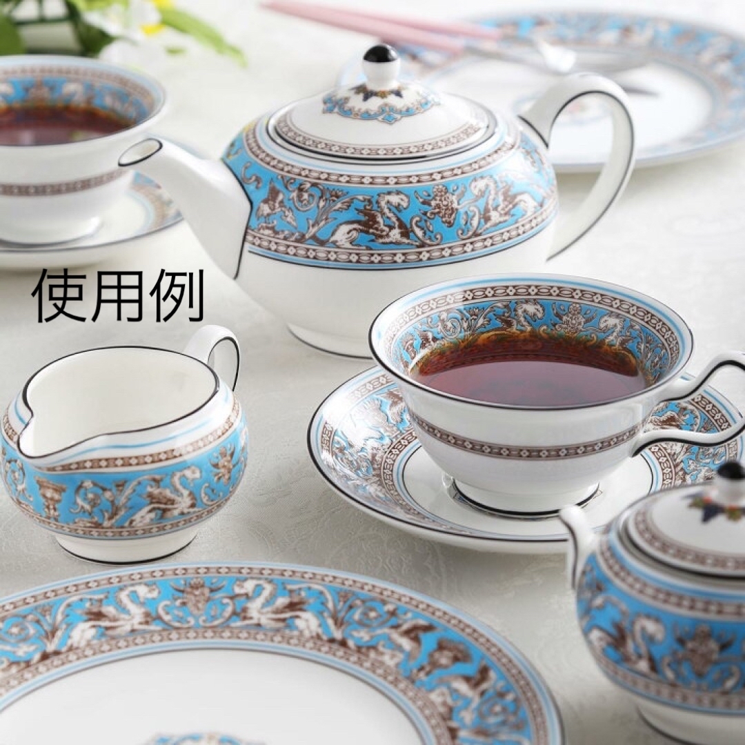 WEDGWOOD(ウェッジウッド)の新品 ☆ WEDGWOOD フロレンティーンターコイズ 2客セット インテリア/住まい/日用品のキッチン/食器(食器)の商品写真