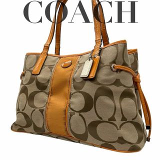 コーチ(COACH)のCOACH コーチN 肩掛け　F21949 トートバッグ　キャンバス　レザー(トートバッグ)