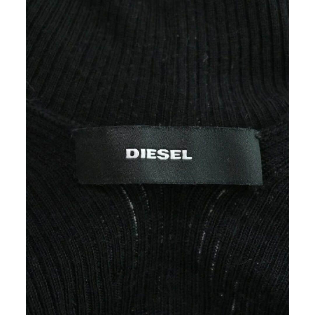 DIESEL(ディーゼル)のDIESEL ディーゼル ニット・セーター XS 黒xグレー 【古着】【中古】 レディースのトップス(ニット/セーター)の商品写真