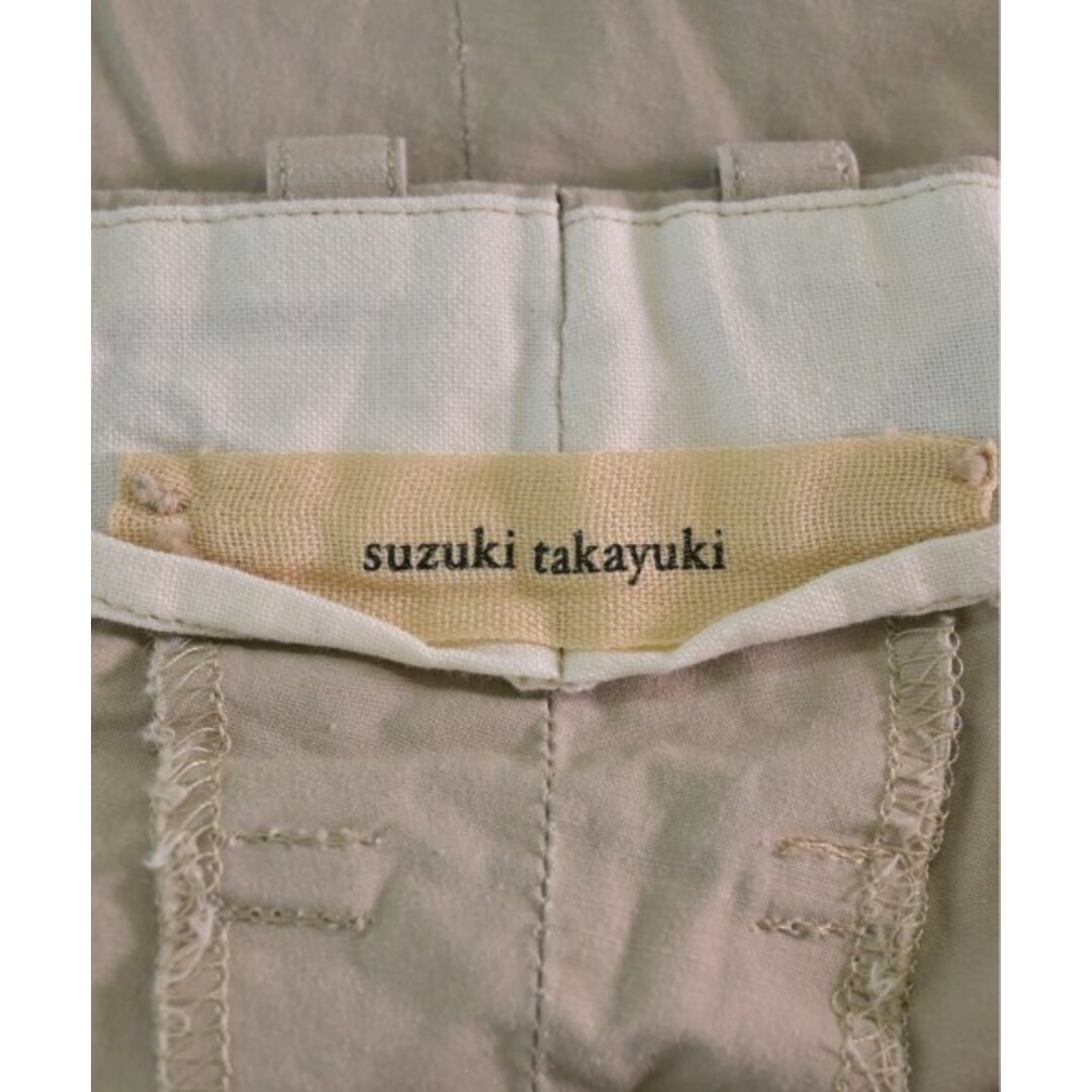 suzuki takayuki(スズキタカユキ)のsuzuki takayuki クロップドパンツ 1(S位) ベージュ 【古着】【中古】 レディースのパンツ(クロップドパンツ)の商品写真