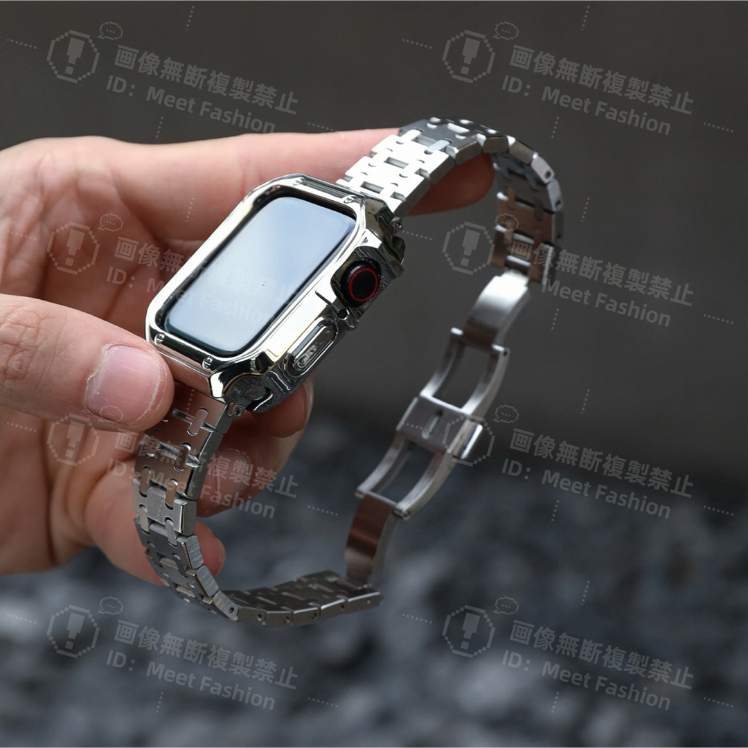Apple Watch(アップルウォッチ)のApple watch アップルウォッチ バンド ベルト 2点セット　男女兼用 メンズの時計(金属ベルト)の商品写真