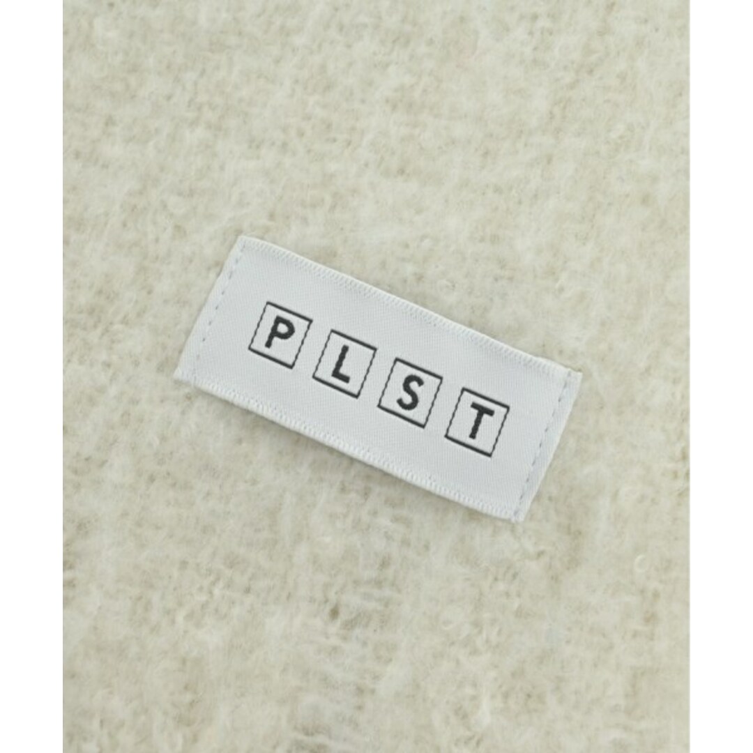 PLST(プラステ)のPLST プラステ マフラー - 白 【古着】【中古】 レディースのファッション小物(マフラー/ショール)の商品写真