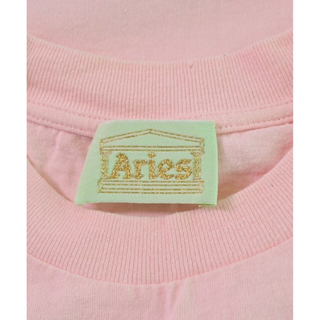 aries(アリエス)のAries アリエス Tシャツ・カットソー XL ピンク 【古着】【中古】 メンズのトップス(Tシャツ/カットソー(半袖/袖なし))の商品写真