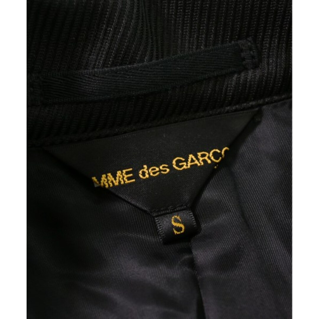 COMME des GARCONS(コムデギャルソン)のCOMME des GARCONS カジュアルジャケット S 黒 【古着】【中古】 レディースのジャケット/アウター(テーラードジャケット)の商品写真