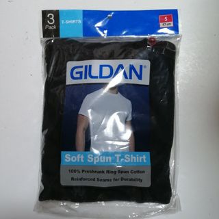 ギルタン(GILDAN)のSサイズ【3枚】GILDAN ジルダン　ソフトスパンTシャツ ブラック(Tシャツ/カットソー(半袖/袖なし))