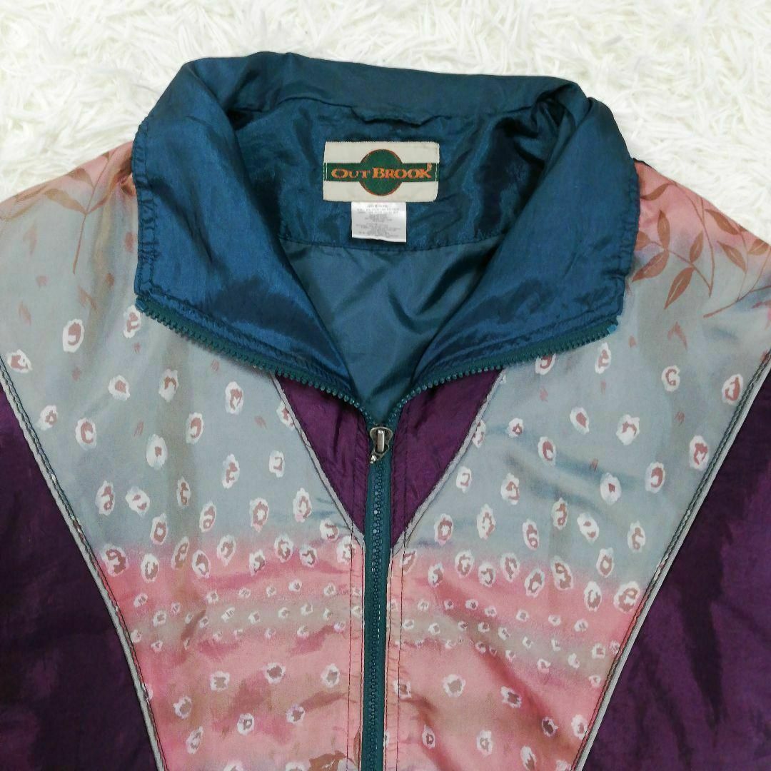 OUT BROOK アウトブルック　ブルゾン　ジャケット　ナイロンジャンパー　M レディースのジャケット/アウター(ナイロンジャケット)の商品写真