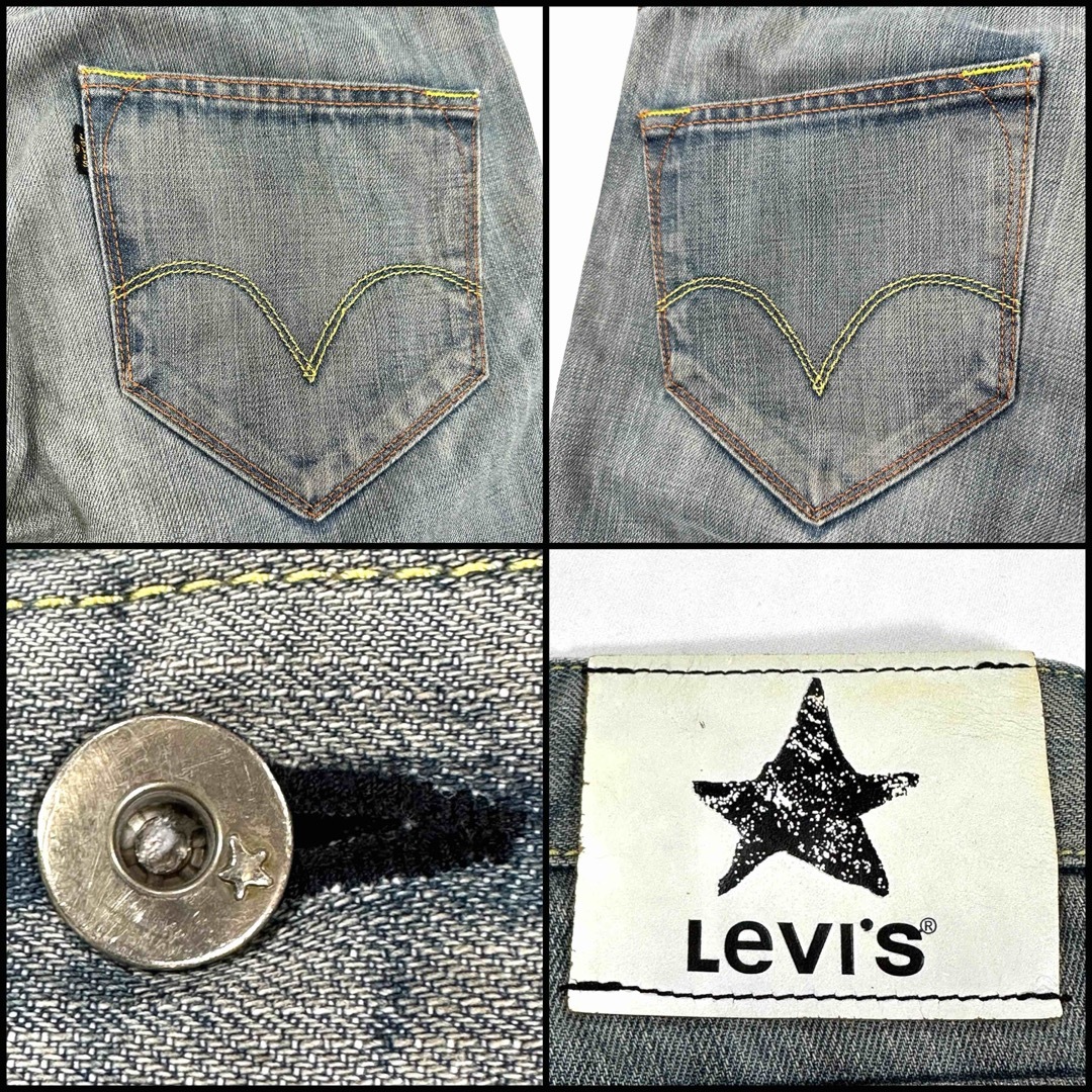 Levi's(リーバイス)のLevi's リーバイス スターパッチ ストレート W33 XLサイズ 90cm メンズのパンツ(デニム/ジーンズ)の商品写真