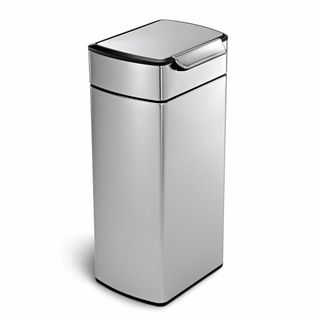 simplehuman レクタンギュラータッチバーダストボックス 30L シルバ(ごみ箱)