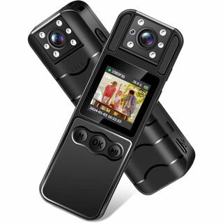 ミニ 小型カメラ ZHTNC 1.3Inch カラースクリーン ボディカメラ ウ(Androidケース)