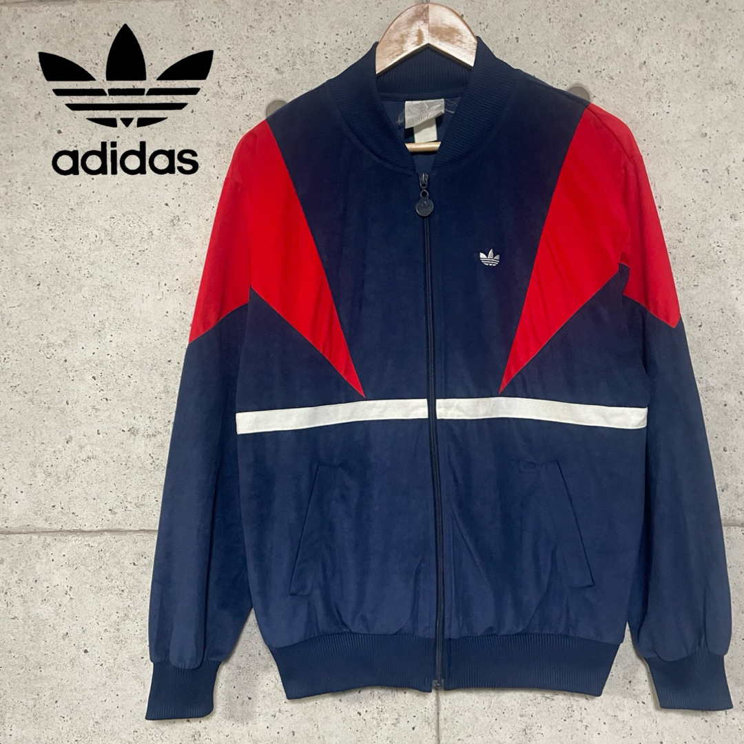 adidas - 80s 白タグ adidas アディダス ベロア トラック adidas - 80s 白タグ adidas アディダス ベロア トラック