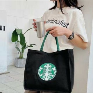 スターバックス(Starbucks)の大容量トートバッグ エコバッグ スターバックス  手提げ袋　STARBUCKS(エコバッグ)